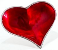 Guest and Philips - Heart, Aluminium - Large Dish, Size 25cm 12583-R