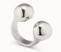 Uno de 50 - Silver Plated - Ring, Size Large ANI0572MTL0000L