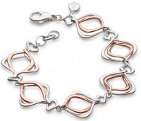 Kit Heath - Entwine Alica Rose, Rose Gold Plated - Rhodium Plated - Bracelet, Size 7.5" 70019RRP 70019RRP 70019RRP