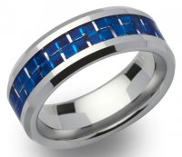 Unique - Tungsten Carbide Ring, Size 62
