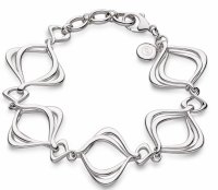 Kit Heath - Entwine, Rhodium Plated Bracelet