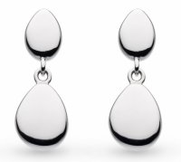 Kit Heath - Coast Pebble, Sterling Silver stud drop earrings 60186rp