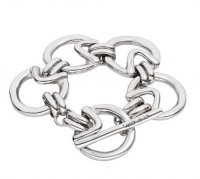 Uno de 50 - Circle Triangle, Silver Plated - Bracelet, Size L PUL2085MTL0000M