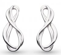 Kit Heath - Infinity, Rhodium Plated Stud Earrings 41163RP