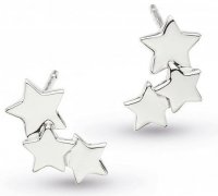 Kit Heath - Stargazer Galaxy , Rhodium Plated Stud Earrings 30212HP