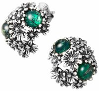 Giovanni Raspini - Garden, - Button Earrings, Size 1.4cm 11207