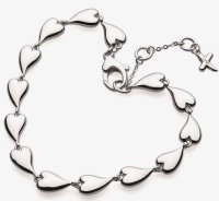 Kit Heath - Rhodium Plated Heart Bracelet 70lk