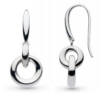 Kit Heath - Bevel Cirque, Sterling Silver Link Drop Earrings