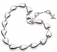 Kit Heath - Sterling Silver Desire Kiss Linking Hearts Bracelet 70LK028