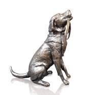 Richard Cooper - Lab With Lead Dog, Bronze Ornament 1153