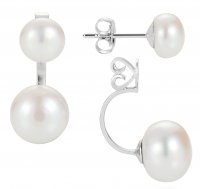 Claudia Bradby - Duo, Pearl Set, Sterling Silver - - Earrings