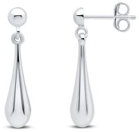 Guest and Philips - White Gold 9ct Drop Earrings 10-07-137