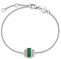 Daisy - Green Onyx Set, Sterling Silver - Bracelet