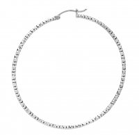Tianguis Jackson - Sterling Silver Diamond Cut Hoop Earrings - CE1555