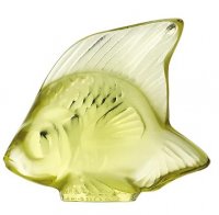 Lalique - Fish, Glass/Crystal - Ornament, Size H4.5 X L5.3 X L 2.1cm 3002400