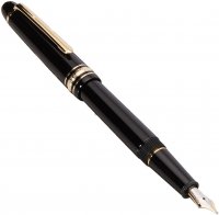 Mont Blanc - Meisterstück Gold-Coated Classique Fountain Pen, Plastic/Silicone - Yellow Gold Plated - Size 140 X 13.7 mm