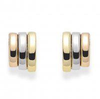 Fope - Rose Gold Tri Coloured Earrings - OR744