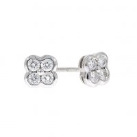 Guest and Philips - D Set, White Gold - Cluster Earrings F957