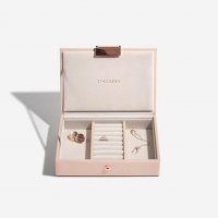 Stackers - Leather - Mini Lidded Jewellery Box, Size Mini