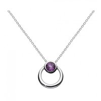 Kit Heath - Society Gemme, Amethyst Set, Silver Necklace, Size 18"