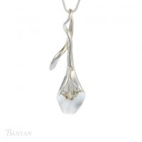 Banyan - Silver Lily Pendant Pe1582-47