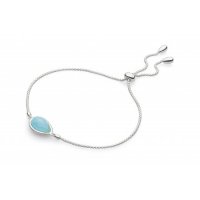Kit Heath - Ladies Coast Pebble, Turquoise Set, Sterling Silver Bracelet