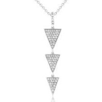Waterford - Cubic Zirconia Set, Sterling Silver - - Necklace