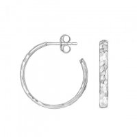 Dower and Hall - Nomad, Sterling Silver Hoop Earrings