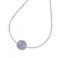 Dower and Hall - White Pearl Set, Sterling Silver - - Pearl Pendant