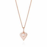 Claudia Bradby - Signature, Pearl Set, Sterling Silver Heart Necklace