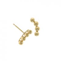 Guest and Philips - Yellow Gold 9ct Ball Drop Earrings