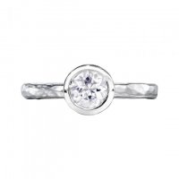 Dower and Hall - Twinkle, White Topaz Set, Sterling Silver - - Ring - TWR26-S-WT-N