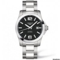 Longines - Conquest, Stainless Steel/Tungsten - Glass/Crystal - Automatic Watch, Size 41mm