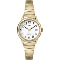 Timex - Gold Plated Expander Bracelet Watch, Size Ladies T2H351D7PF
