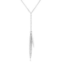 Waterford - C/Z Set, Silver Double Oblong Pendant and Chain