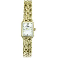 Rotary - Ladies, Yellow Gold Plated Mother of Pearl Dial Watch - LB100739-41