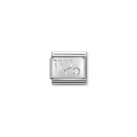 Nomination - Composable Classic Zodiac Stainless Steel, Cubic Zirconia and 925 Silver (06, Virgo)