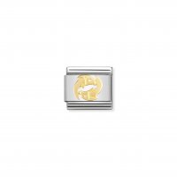 Nomination - Composable Classic Zodiac in Stainless Steel With 18ct. Gold (12, Pisces)