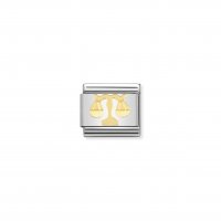 Nomination - Composable Classic Zodiac in Stainless Steel With 18ct. Gold (07, Libra)
