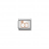 Nomination - Composable Classic Symbols Stainless Steel and Gold 9ct. (13, Marriage Rings)