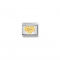 Nomination - Composable Classic Symbols and Steel and 18ct. Gold (36, Heart Mum)