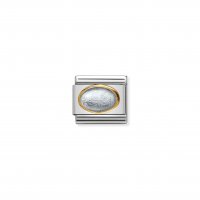 Nomination - Composable Classic Stones Double in Stainless Steel With 18ct. Gold (01-01)