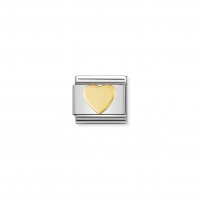 Nomination - Composable Classic Love in Stainless Steel With 18ct. Gold (02, Heart)