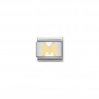 Nomination - Composable Classic Letters in Stainless Steel With 18ct. Gold (13, M)