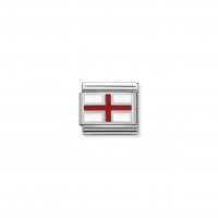 Nomination - Composable Classic Flags in Stainless Steel, Enamel, Sterling Silver (03, England)