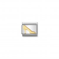 Nomination - Composable Classic Daily Life in Stainless Steel With 18ct. Gold (08, High heel Shoe)