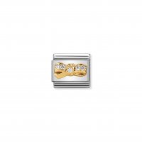 Nomination - Comp. Classic Fun 1 Stainless Steel, Gold 18ct. and Cubic Zirconia (33, Bow Cherie)