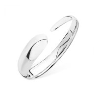 Lucy Quartermaine - Sterling Silver Flat Drip Bangle