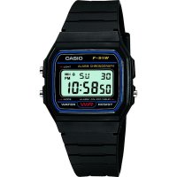 Casio - Classic Retro, Black Resin Digital Chronograph Watch