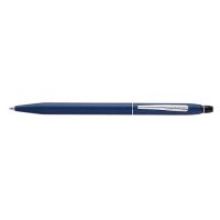 Cross - Click, Midnight Blue Satin and Chrome Ballpoint Pen